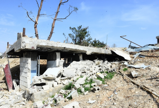 Teröristlerden temizlenen Bafelyon Dağı'ndaki terör kampları görüntülendi